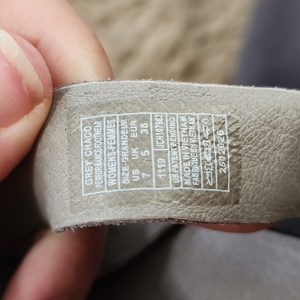 Chacos Wayfarer Gray Performance Footwear Gorpcore Women's Sandals 7 - Picture 8 of 9